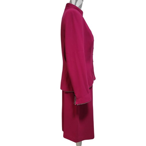 VTG Mary McFadden Skirt Suit Jacket Sz 10 Church Wedding Special Event *READ* - Picture 6 of 16